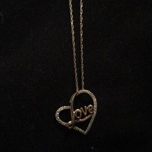 Gold necklace with authentic diamonds